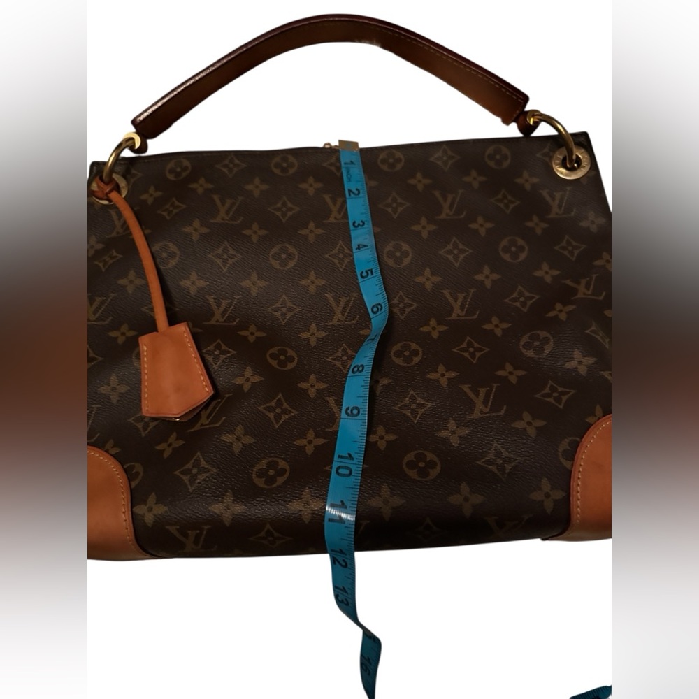 Louis Vuitton PM Berri Shoulder Bag Brown Canvas Monogram Authentic - Picture 14 of 16